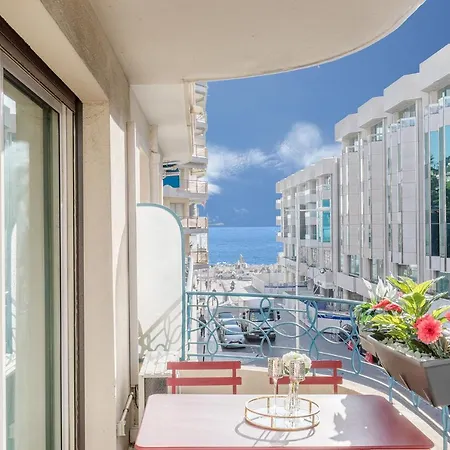 Marriott : 2 Beds/2 Baths Sea View Канны