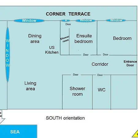 شقة Marriott : 2 Beds/2 Baths Sea View *